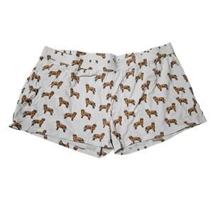 The Crop Stop Size XXL White Shorts Dog